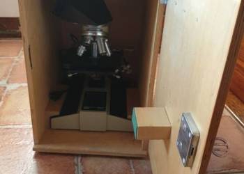 Mikroskop badawczy PZO BIOLAR SK14 kompletny