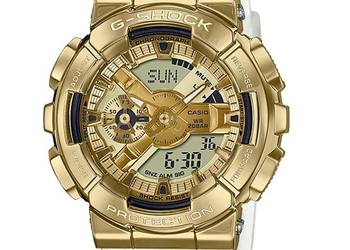 Casio G-Shock GM-110SG złoty G-Steel na przezroczystym pasku 200m ORYGINAŁ