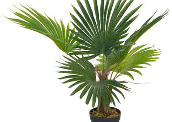Sztuczna palma z doniczką zielony 70 cm WM-280192