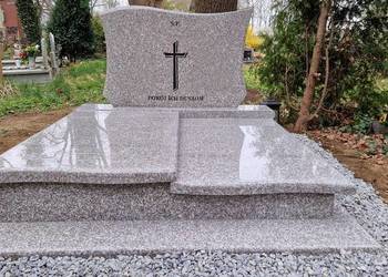 Tani nagrobek podwójny WAŁBRZYCH granibrąz królewski nr.1576
