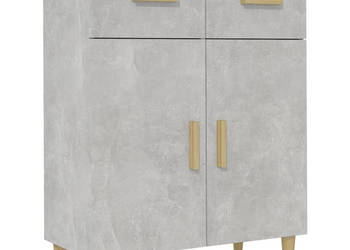 Szafka szarość betonu 695x34x89 cm materiał drewnopochodny WM-812190