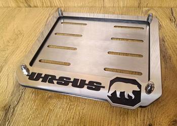 Ramka tablicy rejestracyjnej Ursus 190x150mm polerowana stal nierdzewna