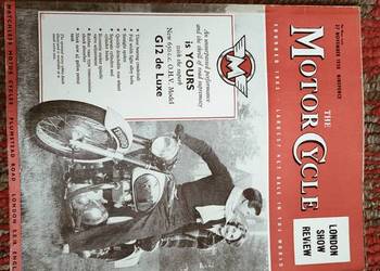 The motorcycle. Czasopismo motocyklowe z 1958 roku.