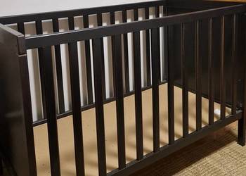 Łóżeczko dziecięce Ikea jak nowe 120x 60 cm SUNDVIK 14036/1317drewno czarne