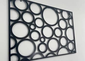 Czarny dekor Glamour 120x80 lustro ścienny meble nowoczesne