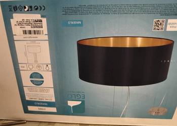 Nowa lampa Eglo Maserlo 31605 potrójna czarno-złota Wgniecenia Tanio