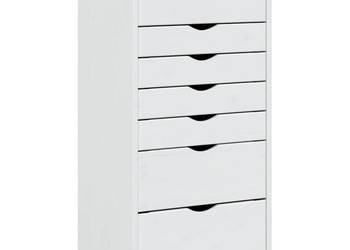 Szafka na kółkach MOSS z szufladami biała sosna WM-355898