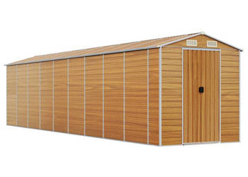 Szopa ogrodowa jasny brąz 191x810x198 cm stal galwanizowana WM-3188283