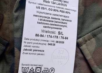 Mundur polowy letni S/L, nowy, wzór 2025, 124 LA/MON