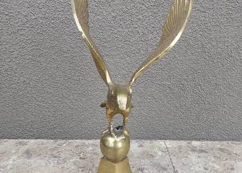 Orzeł stara figurka mosiądz 27cm dekoracja ozdoba ptak
