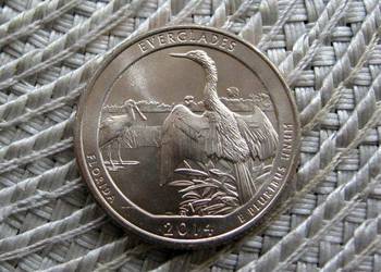 USA 25 Cent 2014r - P - Parki USA -  EWERGLADES