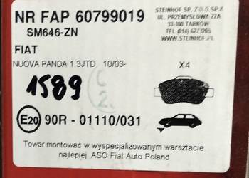 Klocki hamulcowe przód Fiat Panda 1,3JTD 60799019 STEINH