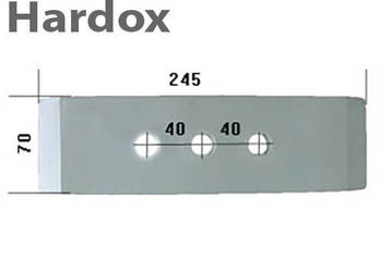 Piętka płozy mała HARDOX 415163/S części do pługa BRIX