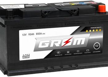 Akumulator 95Ah 850A GROM AGM START&STOP