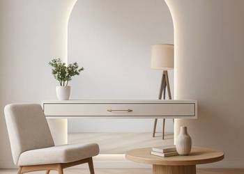 Lustro łazienkowe półowalne w dwóch częściach z podświetleniem - FRANK LED