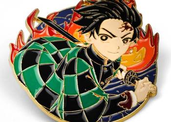 Tanjiro Kamado | 5 cm | Metal | Przypinka | Demon Slayer