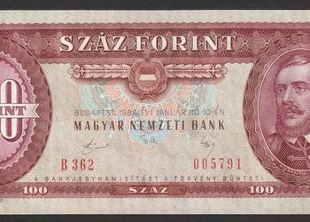 Węgry 100 forintów 1989 - Kossuth Lajos - stan bankowy UNC -