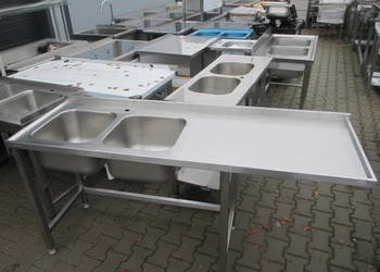 Zlew Gastronomiczny 2 komory Miejsce na Zmywarkę 185/65/85