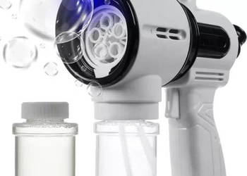 Pistolet do baniek mydlanych LED + 2x płyn