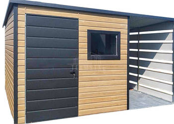 Schowek - domek ogrodowy 2x2 m + wiata - drzwi - okno - winchester TS757