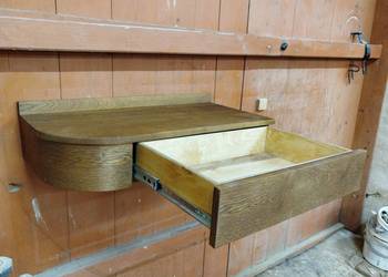 Toaletka, konsola z drewna dębowego