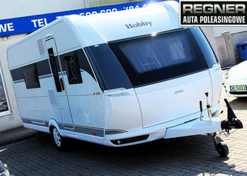 przyczepy kempingowe Hobby DE LUXE 495 WFB FV23% Klimatyzacja Duża łazienk…