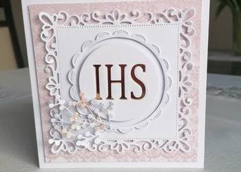 Kartka samodzielnie  wykonana komunia