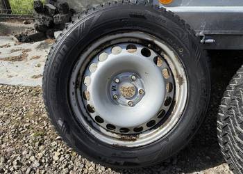 Koła zimowe 5x112 R16 VW 6,5J ET33 57,1 mm + 225/55 Laufenn 2018 r. 4,5/5mm