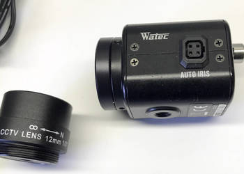 Bardzo czuła kamera Watec 902B CCIR  + obiektyw 12 mm