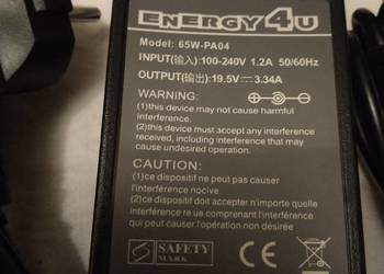 Zasilacz do notebooka ENERGY4U 65WPA04