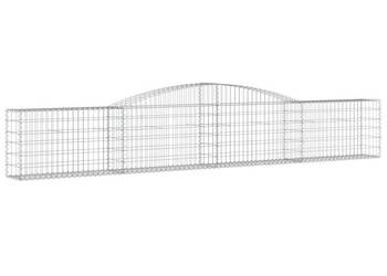 Kosze gabionowe 6 szt 400x30x60/80 cm galwanizowane żelazo WM-3146844