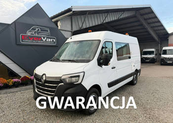 Renault Master L2H2 średniak 7 osobowy brygadówka doka pełna opcja