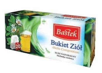 Bastek Bukiet ziół herbata ziołowa ekspresowa 20t. rooibos rumianek mięta