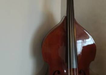 Kontrabas drewniany Moskiewski 4/4 z Filharmonii Lwowskiej