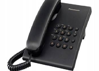 Telefon Stacjonarny Panasonic KX-TS500 Czarny. Polecam.