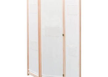 Parawan 3-panelowy szary 120x170x4 cm tkanina WM-42975