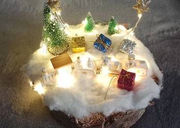 Stroik świąteczny robiony ręcznie