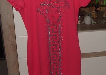 sukienka ORGINAL _z twarzą Meduza _ cyrkonie ,wycięcia r. M/L