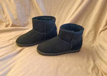 ROOTS Sheepskin. Botki damskie. Skóra naturalna, futro. Bardzo ciepłe.