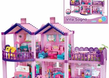 WOOPIE Domek dla Lalek Kucyków PONY FANTASY VILLA 120 el.