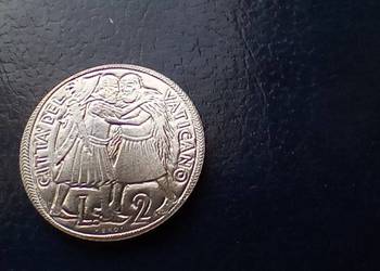 Stare monety 2 lir 1975 Watykan Rok Święty