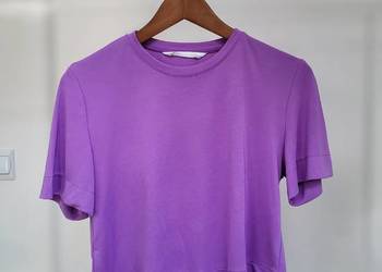Fioletowa koszulka bluzka crop top