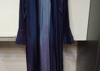 Sukienka  w kolorze granatowym i bordowym -  Massimo Dutti