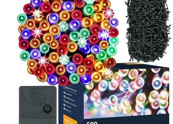 LAMPKI CHOINKOWE 500 LED 35m ZEW/WEW na choinkę