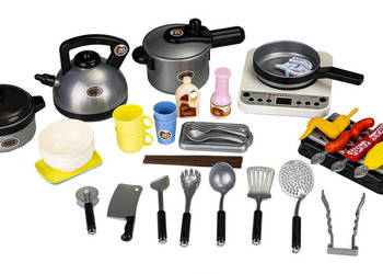 Zestaw do gotowania grillowania 40 el. dźwięk LED