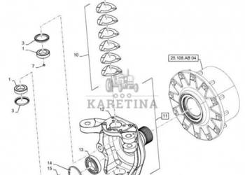 New Holland T6090 T6070 Zespół przegubu 84345690