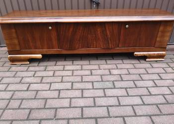 Komoda ART-DECO Orzech Niska RTV Stara Antyk Po Renowacji.