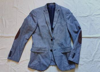 Błękitna męska marynarka H&M r. S