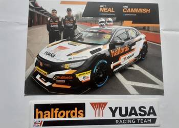 Karta i naklejka Honda Yuasa Team