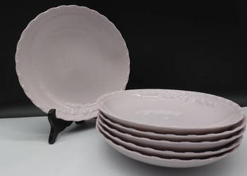 Porcelanowe talerze głębokie do zupy 6szt Hutschenreuther Rose Porcelain